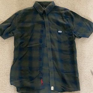 Altamont plaid button up large Sammy baca Andrew Reynolds